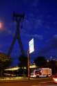 Koelner Seilbahn Gondel blieb haengen Koeln Linksrheinisch P841